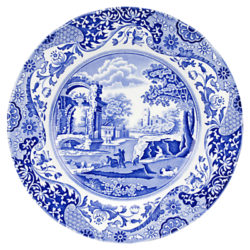 Spode Blue Italian 27cm Dinner Plate, Seconds